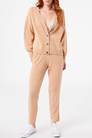 Pantaloni in cashmere - Sabbia
