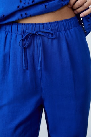 Pantaloni in lino - Blu
