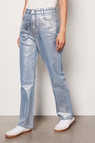 Jeans a vita alta Arty - Celeste