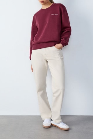 Jeans Abstract poetry - Beige chiaro