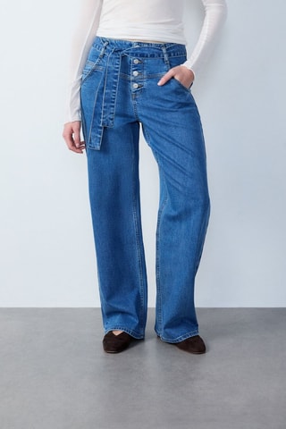 Jeans wide legs - Blu
