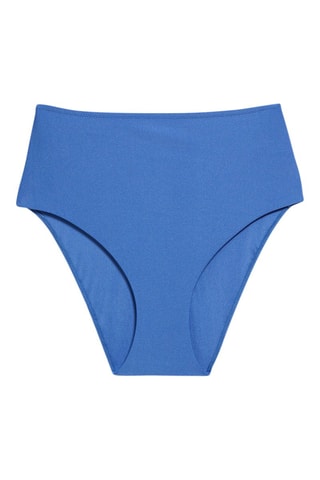 Slip bikini a vita alta - Celeste