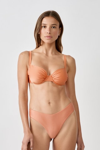 Slip bikini a vita alta Mooka - Arancione