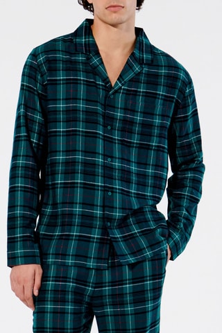 Camicia pigiama Tartangreeniz - Verde - Undiz
