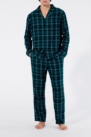 Camicia pigiama Tartangreeniz - Verde - Undiz