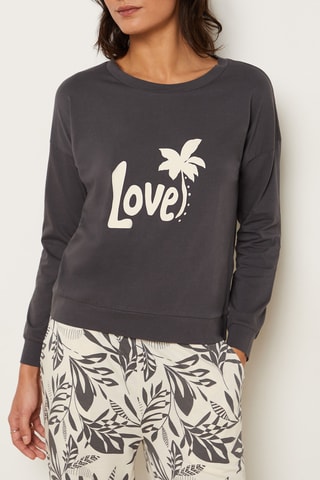 T-shirt pigiama Aure - Antracite - Etam
