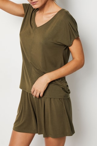 T-shirt pigiama Mody -  Kaki