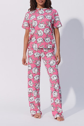 T-shirt pigiama Minou Gli Aristogatti Disney Marieliz - Rosa