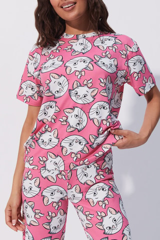 T-shirt pigiama Minou Gli Aristogatti Disney Marieliz - Rosa