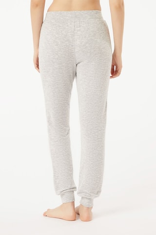 Pantaloni pigiama a vita alta Cibel - Grigio chiaro melange - Etam