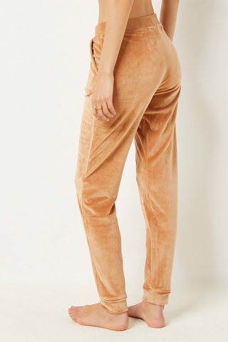 Pantaloni sportivi pigiama in velluto Dunkan - Cammello