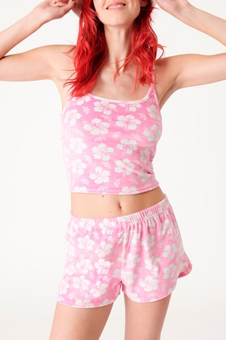 Crop top Tictacfleuriz - Rosa