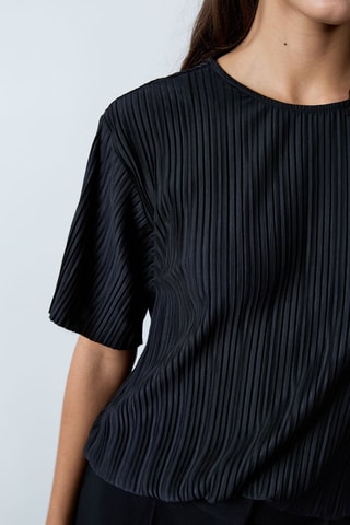 Top plissé Mordern Gypset - Nero