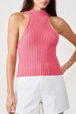 Top senza maniche Vintage St Tropez - Rosa