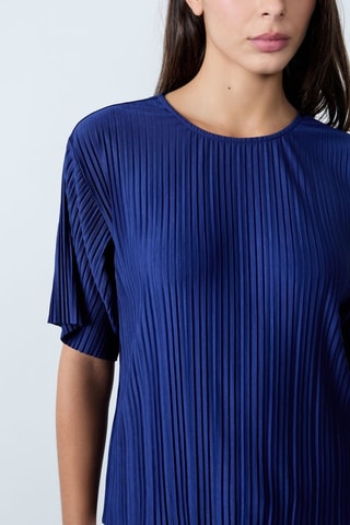 Top plissé Mordern Gypset - Cobalto