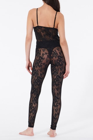 Top in pizzo Luciliz - Nero