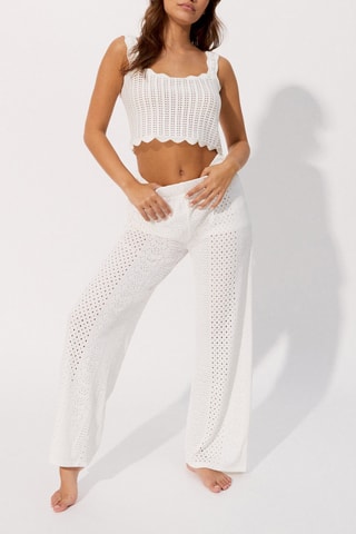 Crop top pigiama Allpatchiz - Bianco - Undiz