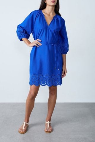 Abito taglio dritto Mordern Gypset - Blu elettrico