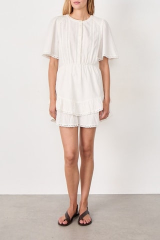 Abito con volant Coastal Cowgirl - Bianco