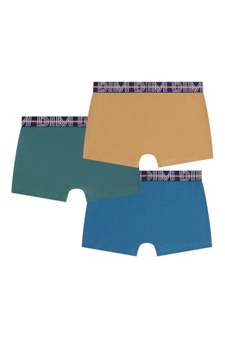3 parigamba Coton stretch - Blu e beige  - Dim