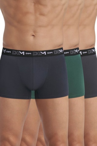 3 parigamba Coton Stretch - Antracite, verde e nero  - Dim