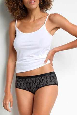 3 culotte Les Pockets - Nero e grigio - Dim