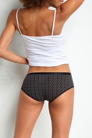 3 culotte Les Pockets - Nero e grigio - Dim