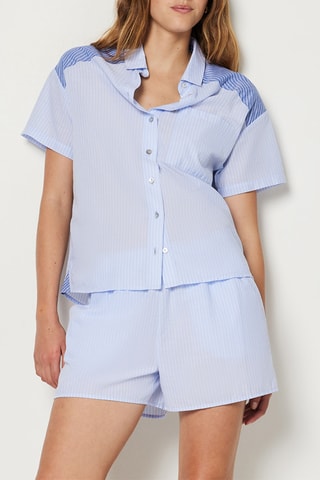 Camicia pigiama Barbara - Celeste