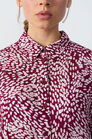 Camicia Abstract Poetry - Bordeaux