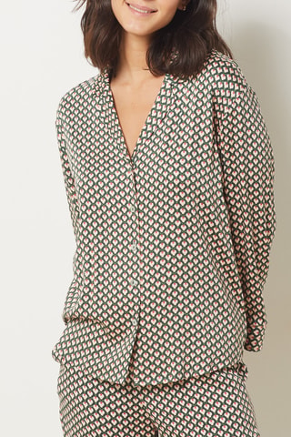 Camicia pigiama Roseanne - Verde