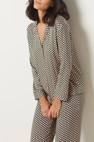 Camicia pigiama Roseanne - Verde