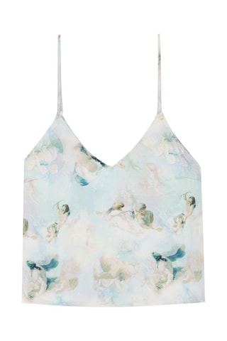 Canotta pigiama tie and dye - Celeste - Undiz