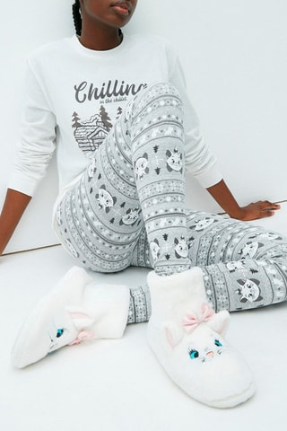Leggings Minou Gli Aristogatti Disney Mariemountiz - Grigio