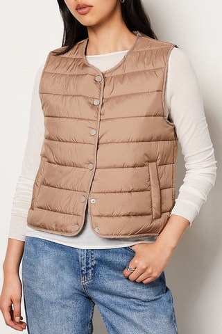 Piumino senza maniche Essentiel - Beige