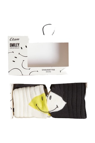 2 paia di calze Aubry - Giallo e nero