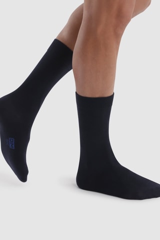 12 paia di calze Coton - Navy  - Dim