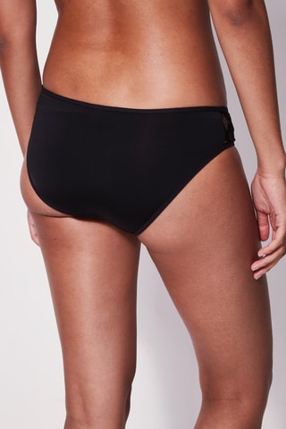 Slip Generous Broderie - Nero  - Dim