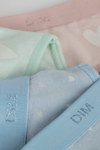 3 slip Pockets Coton - Malva, celeste e verde  - Dim