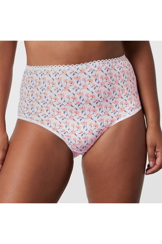 Slip a vita alta Best Cotton - Bianco