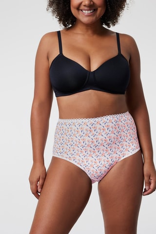 Slip a vita alta Best Cotton - Bianco