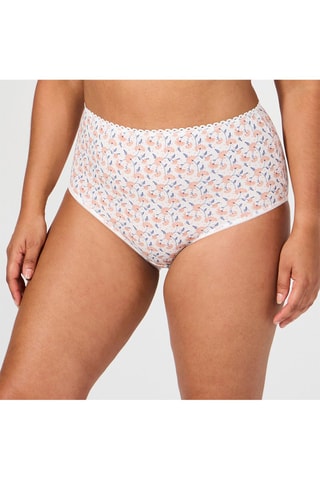 Slip a vita alta Best Cotton - Bianco