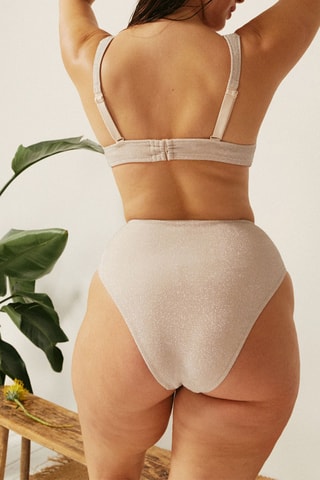 Slip a vita alta Sunglitteriz - Rosa cipria