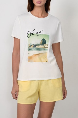 T-shirt Craty Retreat - Bianco