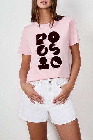 T-shirt Vintage St Tropez - Rosa