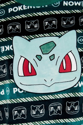T-shirt pigiama Bulbasaur Pokémon - Verde scuro e nero