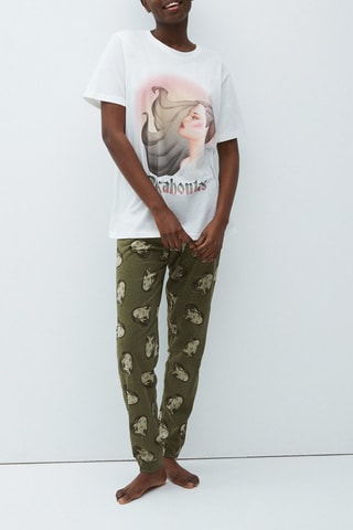 T-shirt in cotone bio Pocalliz - Ecrù
