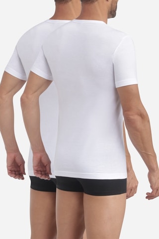 2 t-shirt Ecodim Coton - Bianco  - Dim