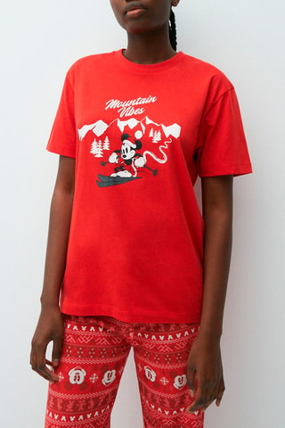T-shirt Topolino Disney Mickeymountiz - Rosso