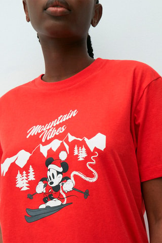 T-shirt Topolino Disney Mickeymountiz - Rosso