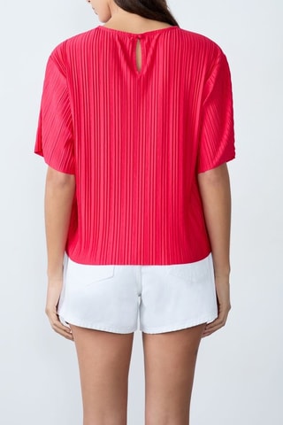 Blusa plissé Mordern Gypset - Lampone
